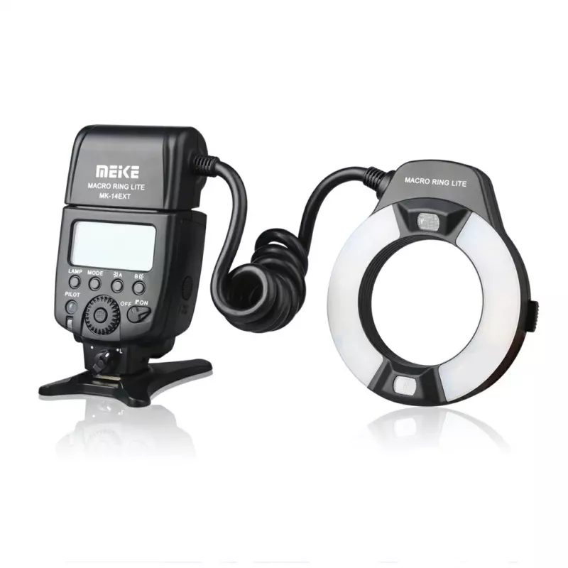 Meike MK-14EXT-N Makro-Ringblitz für Nikon DSLR-Kameras