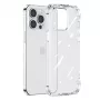 Joyroom Defender Series Rugged Case für Apple iPhone 14 Plus, Transparent, mit Kickstand und Lanyard-Haken (JR-14H3)
