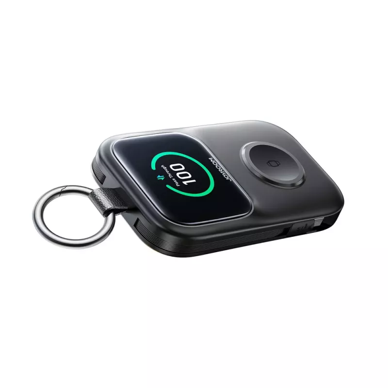 Joyroom JR-W19 5000 mAh Wireless Power Bank mit Watch-Ladegerät 5W Schwarz