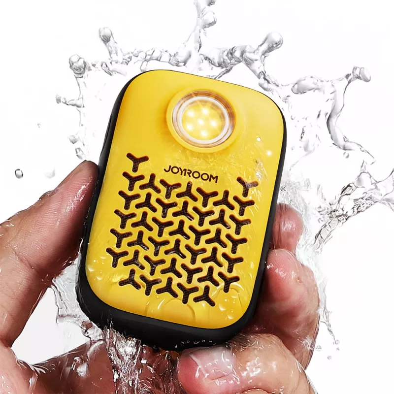 Joyroom Maya JR-MS03 Tragbarer Bluetooth-Lautsprecher mit integrierter Taschenlampe, IPX4, 5W, 1200mAh, Gelb