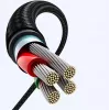 UGREEN USB-C auf USB-A 2.0 Winkelkabel US176, 3A, 3m Schwarz