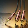 UGREEN 2x RCA (Cinch) auf 3,5 mm Audiokabel, 2 m, Schwarz