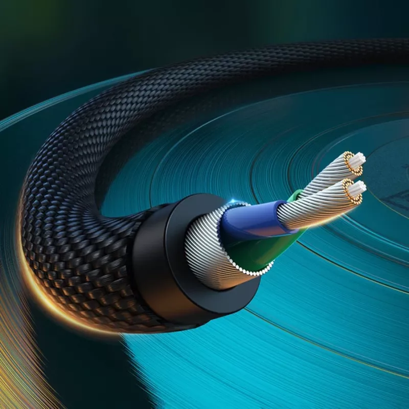 UGREEN 2x RCA (Cinch) auf 3,5 mm Audiokabel, 2 m, Schwarz