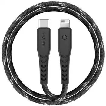 ENERGEA Nyloflex USB-C auf Lightning Kabel MFi zertifiziert 1,5m Schwarz