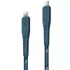 ENERGEA Nyloflex USB-C auf Lightning Kabel MFi zertifiziert 1,5m Blau