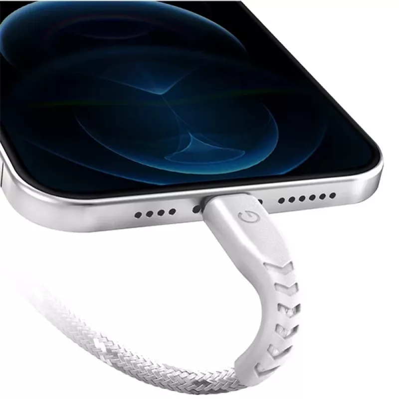 ENERGEA Nyloflex USB-C auf Lightning Kabel 1,5m Weiß MFI