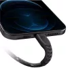 ENERGEA Nyloflex USB-A auf Lightning Lade- und Sync-Kabel C89 MFi 1,5m Schwarz