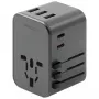 ENERGEA Travelworld 35.5W 3A2C USB-Ladegerät mit US/EU/UK/AU-Steckern, Gunmetal