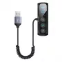 USAMS USB-C Hub 3x USB 3.0 + HDMI + USB-C PD 100W, Schwarz