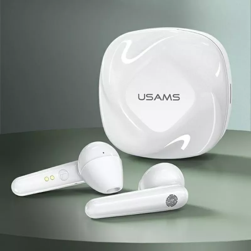 USAMS SDseries BHUSD01 True Wireless Stereo Bluetooth 5.0 Earbuds, Weiß