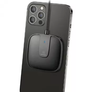 USAMS US-CD153 Magnetisches Wireless-Ladegerät 15W für iPhone 12 Serie Schwarz