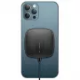 USAMS US-CD159 Magnetisches kabelloses Ladegerät 15W Extra-Dünn für iPhone 12 Serie Schwarz