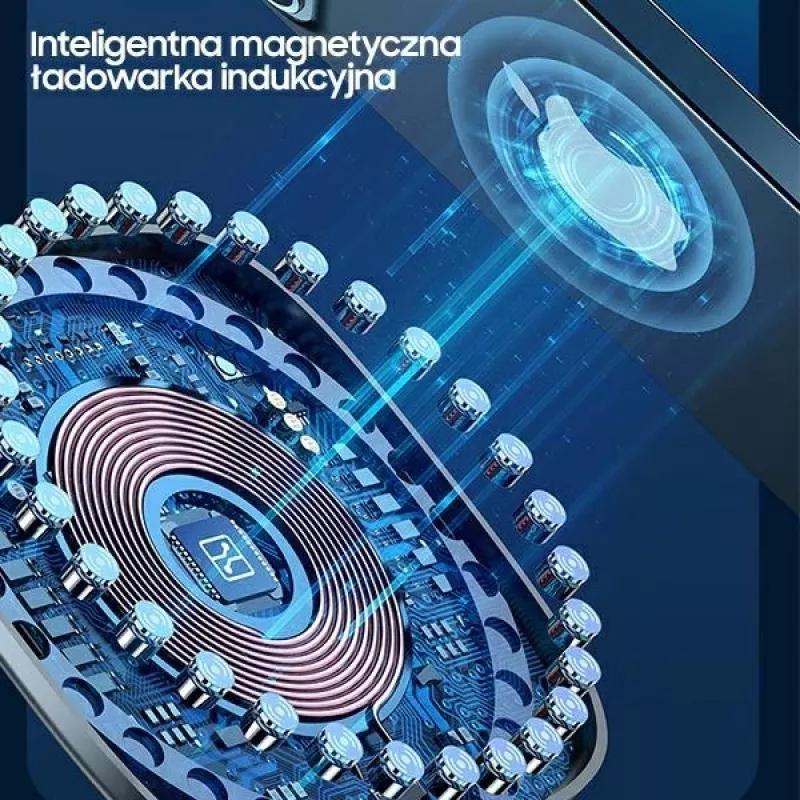 USAMS US-CD159 Magnetisches kabelloses Ladegerät 15W Extra-Dünn für iPhone 12 Serie Schwarz