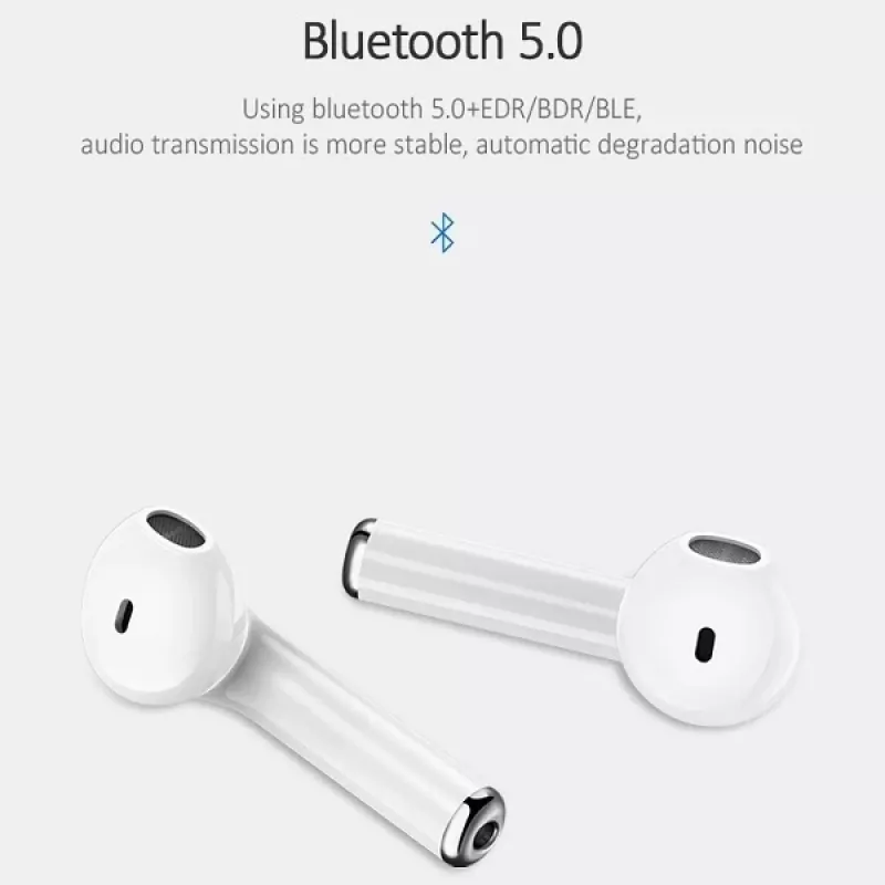 USAMS LU Series True Wireless Stereo Bluetooth 5.0 Ohrhörer mit Ladecase, Weiß, BHULU01 (US-LU001)