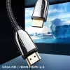 USAMS HDMI 2.1 Kabel 3m Ultra HD 8K 48Gbps Schwarz SJ498HD01