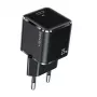 USAMS T42 Mini 25W USB-C PD3.0 Fast Charger (Only Head) Black CC140TC01