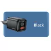 USAMS USB-C + USB-A 33W Fast Charger PD3.0 QC3.0 Schwarz CC152TC01