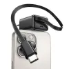 USAMS YC Series GaN 20W USB-C Netzteil mit einziehbarem USB-C Kabel, PD+QC Schnellladung, Weiß (US-CC233)