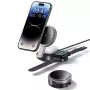 USAMS Foldable 3-in-1 Wireless Charging Station 15W for Phone/Apple Watch/Earbuds CD234WXC01 (US-CD234)