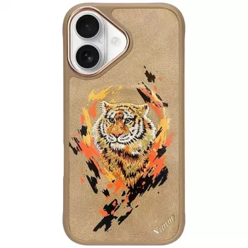 Nimmy Tygrys MagSafe Case für iPhone 16 Hellbraun