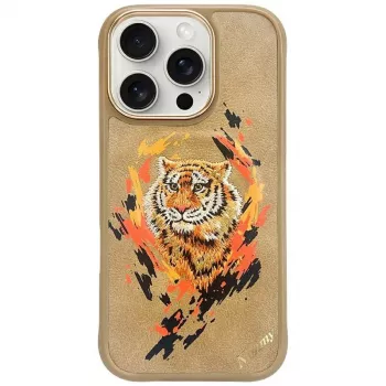 Nimmy Tygrys MagSafe Case für iPhone 16 Pro Hellbraun