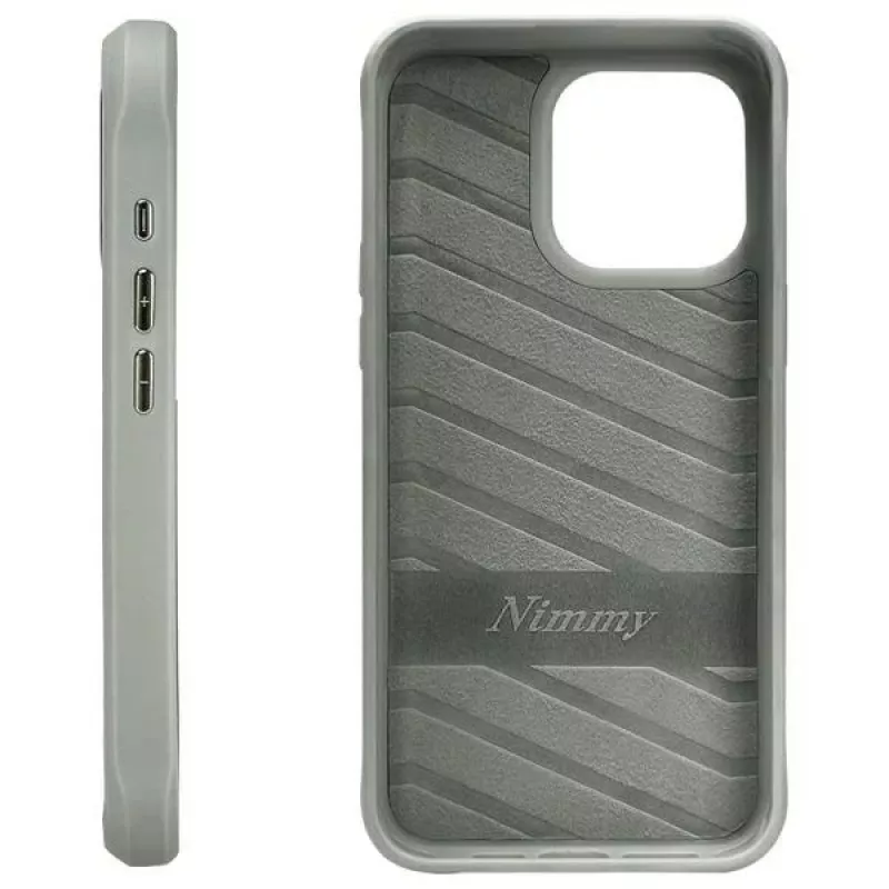 Nimmy Back Cover für Apple iPhone 15 Pro 6,1 inch Grau Glasses Cool Cat