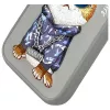 Nimmy Back Cover für Apple iPhone 15 Pro 6,1 inch Grau Glasses Cool Cat