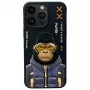 Nimmy Cool&Cute 2.0 Monkey Case für Apple iPhone 15 Pro 6,1 inch Schwarz