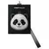 Nimmy 3-in-1 Set: Handytasche + Geldbörse + Tracker-Hülle, Schwarz, Big Eyed Pet 2.0 Panda