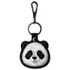 Nimmy 3-in-1 Set: Handytasche + Geldbörse + Tracker-Hülle, Schwarz, Big Eyed Pet 2.0 Panda