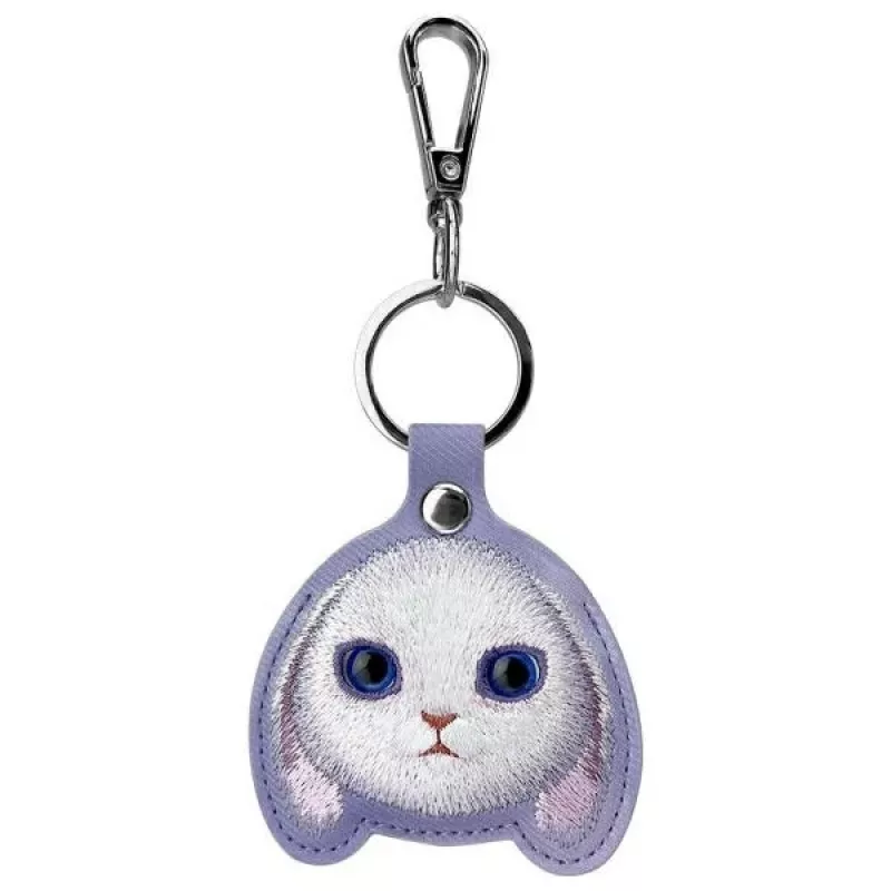 Nimmy 3-in-1 Handytasche, Geldbörse & Locator-Etui Set - Lila Big Eyed Pet 2.0 Rabbit