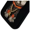 Nimmy Case für iPhone 16 Pro 6,3 inch Schwarz Cooler Hund mit Brille