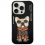 Nimmy Case für iPhone 16 Pro Max 6,9 inch Schwarz Glasses Cool Dog