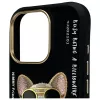 Nimmy Case für iPhone 16 Pro Max 6,9 inch Schwarz Glasses Cool Dog