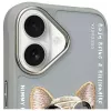 Nimmy Schutzhülle für Apple iPhone 16 6,1 inch Grau Glasses Cool Dog