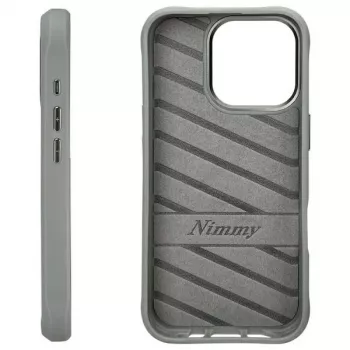 Nimmy Schutzhülle für Apple iPhone 16 Pro 6,3 inch Grau Glasses Cool Cat