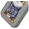 Nimmy Schutzhülle für Apple iPhone 16 Pro 6,3 inch Grau Glasses Cool Cat
