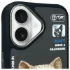 Nimmy Cool&Cute 2.0 Dog Protective Case für Apple iPhone 16 6,1 Zoll Schwarz