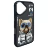 Nimmy Cool&Cute 2.0 Dog Protective Case für Apple iPhone 16 6,1 Zoll Schwarz