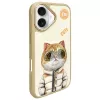 Nimmy Case für iPhone 16 6,1 inch Khaki Cool&Cute 2.0 Cat
