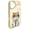 Nimmy Case für iPhone 16 6,1 inch Khaki Cool&Cute 2.0 Cat