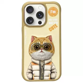 Nimmy Cool&Cute 2.0 Cat Case für Apple iPhone 16 Pro 6,3 inch Khaki