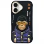 Nimmy Cool&Cute 2.0 Monkey Back Cover für Apple iPhone 16 6,1 inch - Schwarz