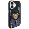 Nimmy Cool&Cute 2.0 Monkey Back Cover für Apple iPhone 16 6,1 inch - Schwarz