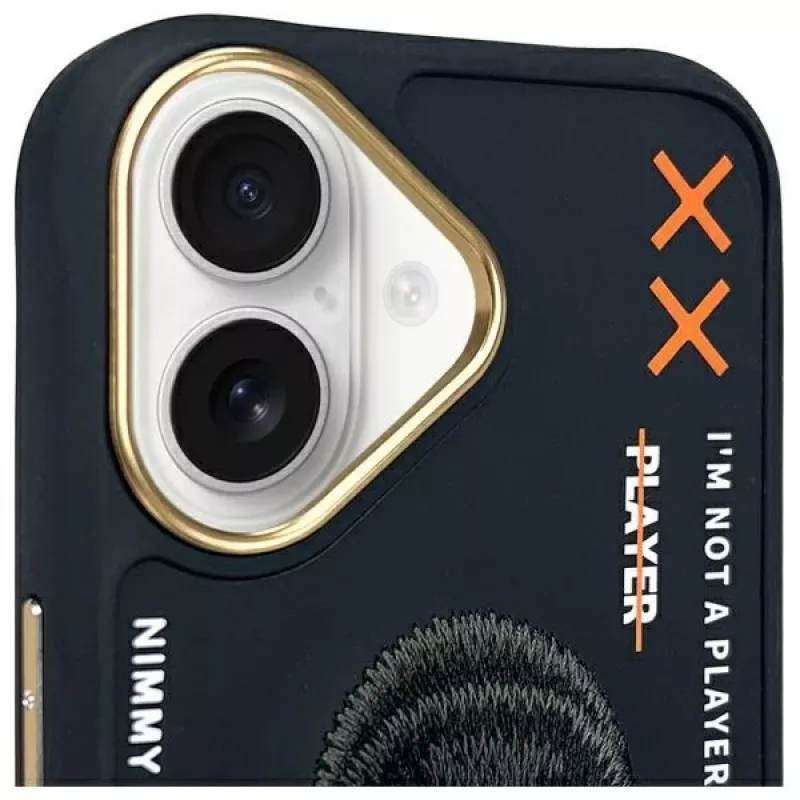 Nimmy Cool&Cute 2.0 Monkey Back Cover für Apple iPhone 16 6,1 inch - Schwarz