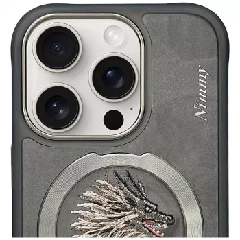 Nimmy Dragon MagSafe Case für iPhone 16 Pro Grau