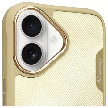 Nimmy Big Eyed Pet 2.0 Cat Case für Apple iPhone 16 6,1 inch Khaki