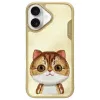 Nimmy Big Eyed Pet 2.0 Cat Case für Apple iPhone 16 6,1 inch Khaki