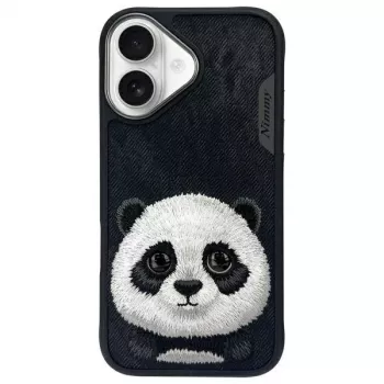 Nimmy Big Eyed Pet 2.0 Panda Case für Apple iPhone 16 6.1 Schwarz