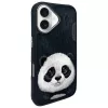 Nimmy Big Eyed Pet 2.0 Panda Case für Apple iPhone 16 6.1 Schwarz